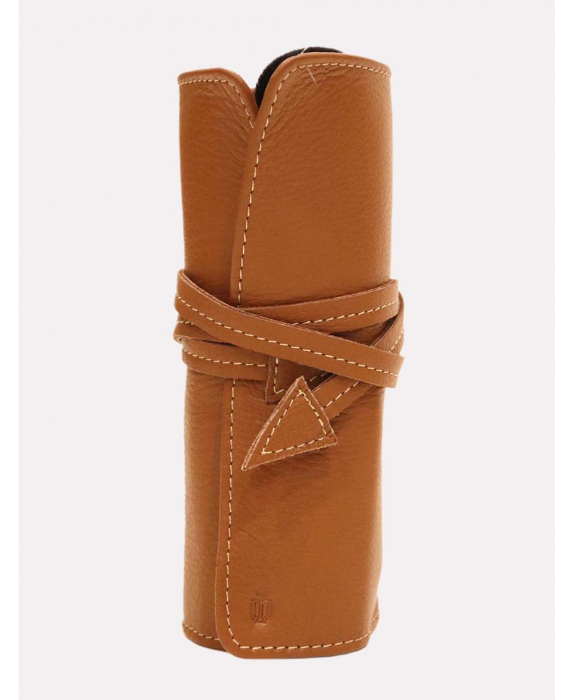 HKUST Multi-Purpose Leather Roll Pouch